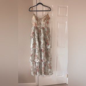 Floral rose tapestry v.Chapman dress size 6